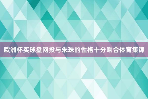 欧洲杯买球盘网投与朱珠的性格十分吻合体育集锦