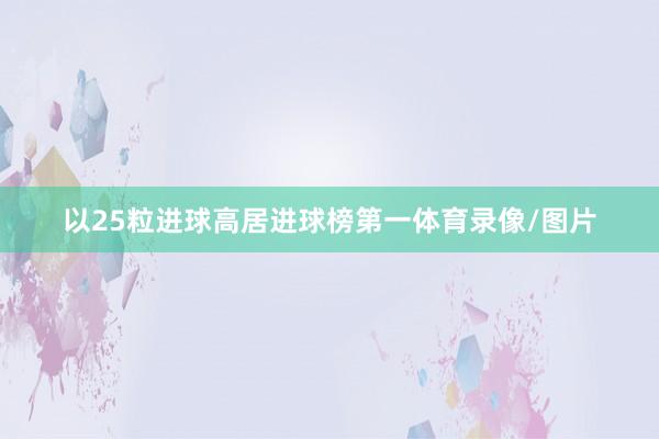 以25粒进球高居进球榜第一体育录像/图片